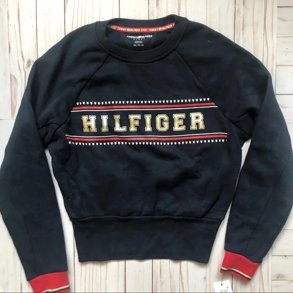 Tommy Hilfiger Cropped Sweatshirt NWT - Picture 1 of 5